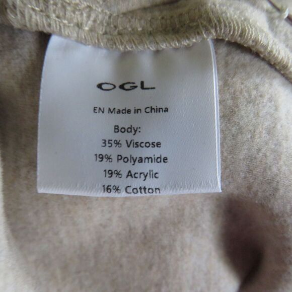 OGL FuzzLuxe Wool Blend Soft Cozy Heavyweight Sleeveless Turtleneck Top Sz Large - Picture 4 of 9